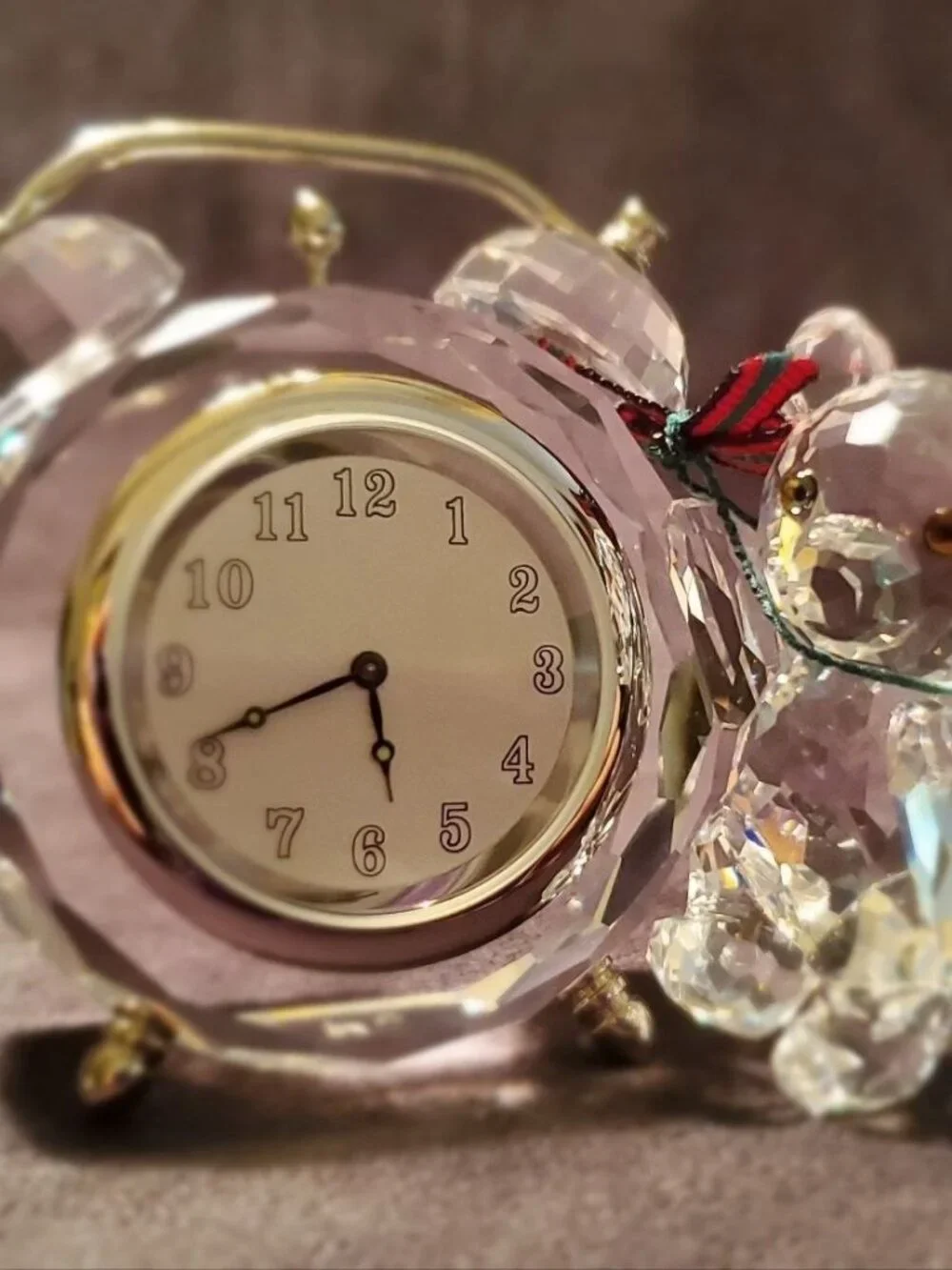 Swarovski Kris Bear Table Clock